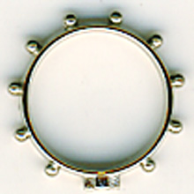 Rosenkranz-Ring – Metall, mittel