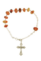 Rosenkranz-Armband –  Bernstein