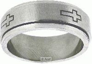 Edelstahlring – KREUZ