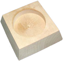 Holz-Kerzenständer für Kerzen mit ca. 5,5 cm Duchmesser