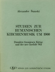 Studien zur rumänischen Kirchenmusik um 1900