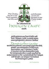 Taufurkunde – klassisch