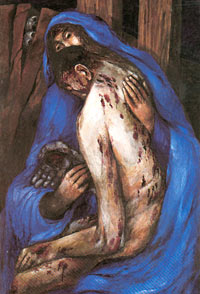 Karfreitagabend – Kunstpostkarte