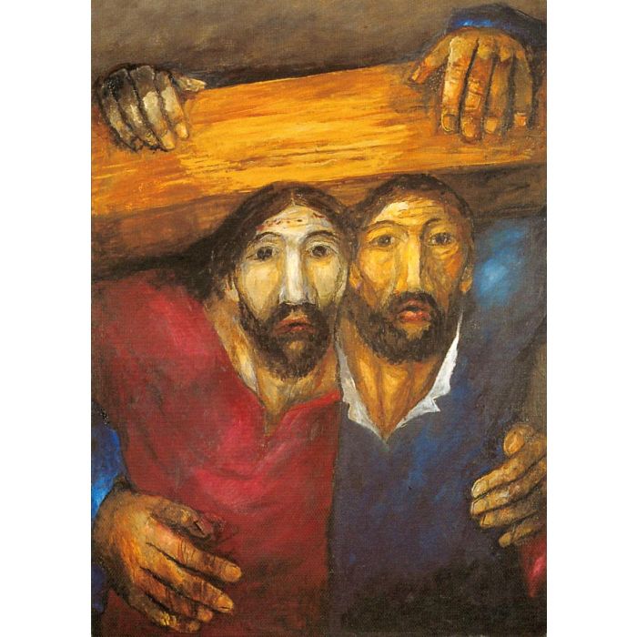 Simon von Cyrene – Kunstpostkarte