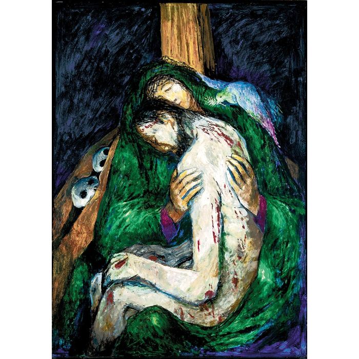 Pietà. Kreuzweg Bensberg – Kunstpostkarte