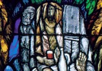 Abrahams Gäste – Kunstpostkarte