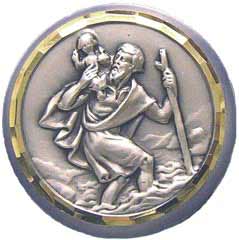 Autoplakette Christopherus (rund)