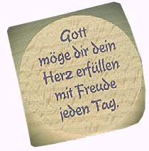 Gebetswürfel mit irischen Segenswünschen