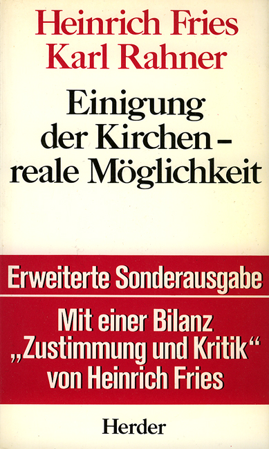 Einigung der Kirchen – reale Möglichkeit