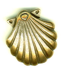 Bronze-Anhänger Jakobsmuschel