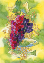 Weintrauben – Körner – Fische