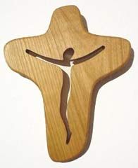 Wandkreuz mit ausgespartem Corpus