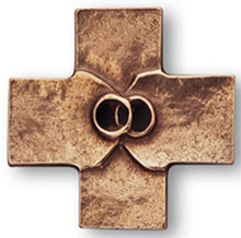 Bronzekreuz/Ehekreuz „Ringe“