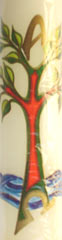 Taufkerze „Lebensbaum“ - 40 cm
