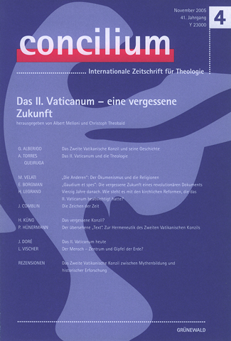 Concilium – 41. Jahrgang (4 / 2005)