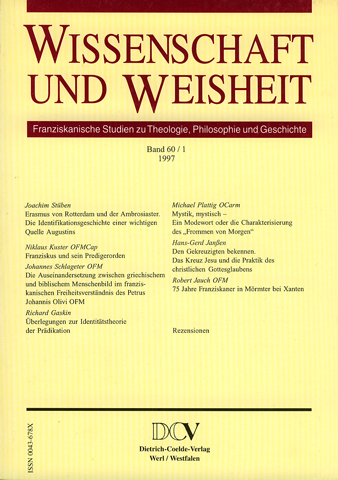 Wissenschaft und Weisheit – Band 60 / 1 (1997)