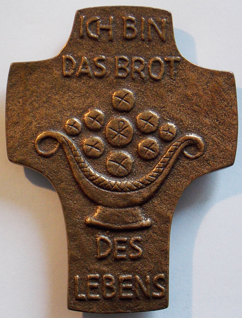 Bronzekreuz „Ich bin das Brot des Lebens“