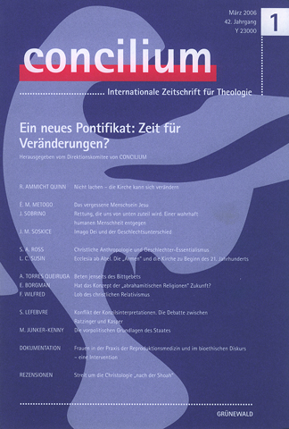 Concilium – 42. Jahrgang (1 / 2006)