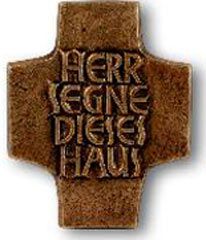 Haussegen-Kreuz – Bronze