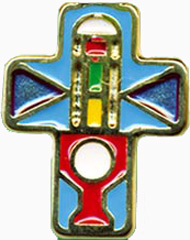 Kreuz-Anhänger Emaille