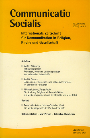 Communicatio Socialis – 42. Jahrgang (1 / 2009)