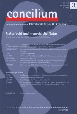 Concilium – 46. Jahrgang (3 / 2010)