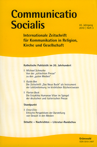 Communicatio Socialis – 43. Jahrgang (3 / 2010)