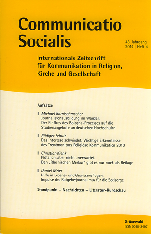 Communicatio Socialis – 43. Jahrgang (4 / 2010)