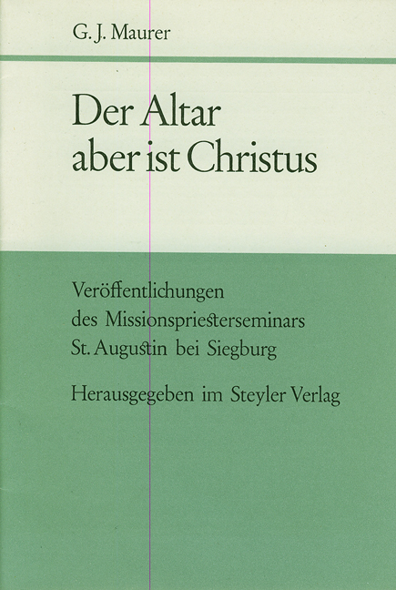 Der Altar aber ist Christus