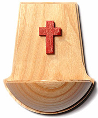 Weihwasserbecken „Kreuz“ rot