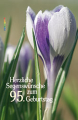 Herzliche Segenswünsche zum 95. Geburtstag
