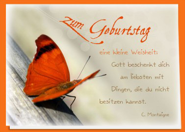 Gott beschenkt dich am liebsten...