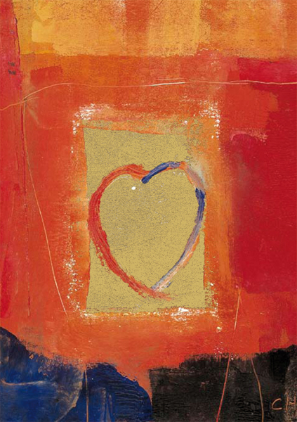 Spielkarte der Liebe