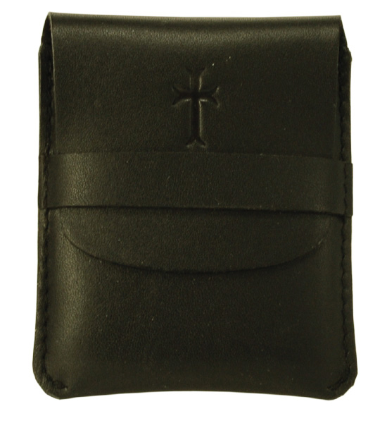 Rosenkranz-Etui – Leder schwarz