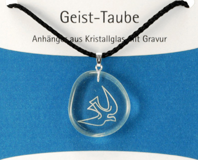 Anhänger aus Kristallglas »Geist-Taube«