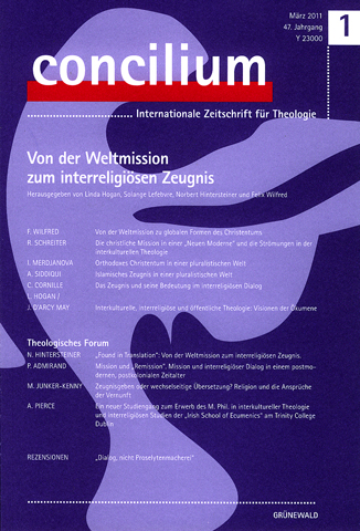 Concilium – 47. Jahrgang (1 / 2011)
