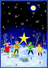 Weihnachten, das Fest der Freundschaft – Fensterbild-Adventskalender  ab 5 Jahre
