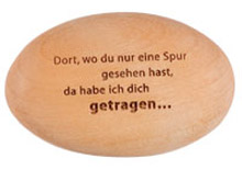 Grußstein aus Holz (groß)
