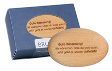Grußstein aus Holz (groß)