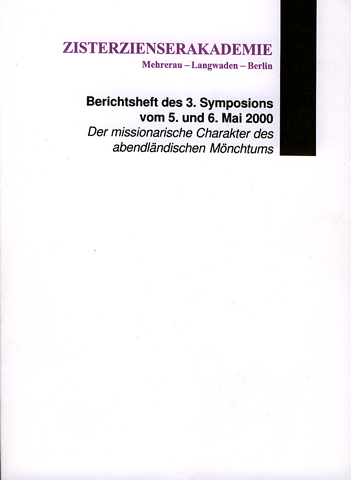 Der missionarische Charakter des abendländischen Mönchtums