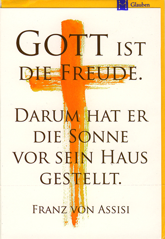Gott ist die Freude ...