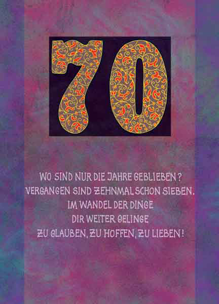 Beuroner Limerick zum 70. Geburtstag